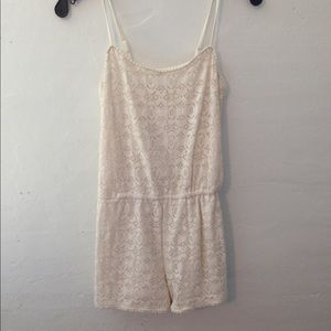 Lacey white romper